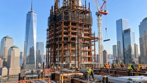 Construction update on 2 World Trade Center in New York
