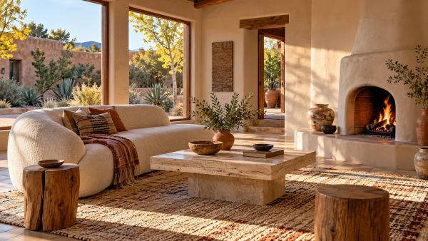 Embracing natural materials and organic shapes in 2026 interiors