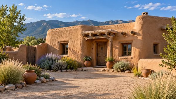 Traditional adobe houses as a sustainable living solution